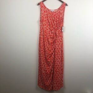 Chaus Orange Tie Dye Sleeveless Maxi Dress XL